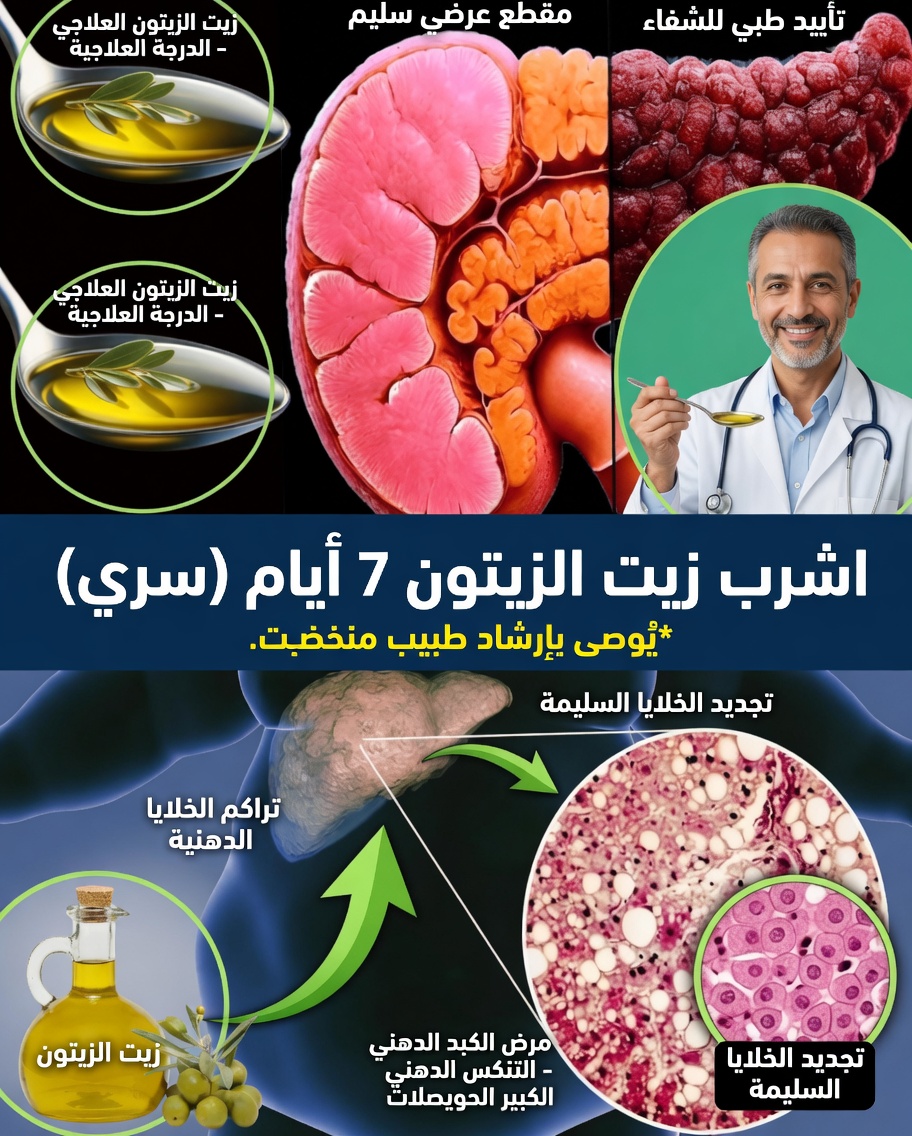 ماذا يحدث لجسمك عندما تشرب زيت الزيتون يوميًا لمدة 7 أيام؟