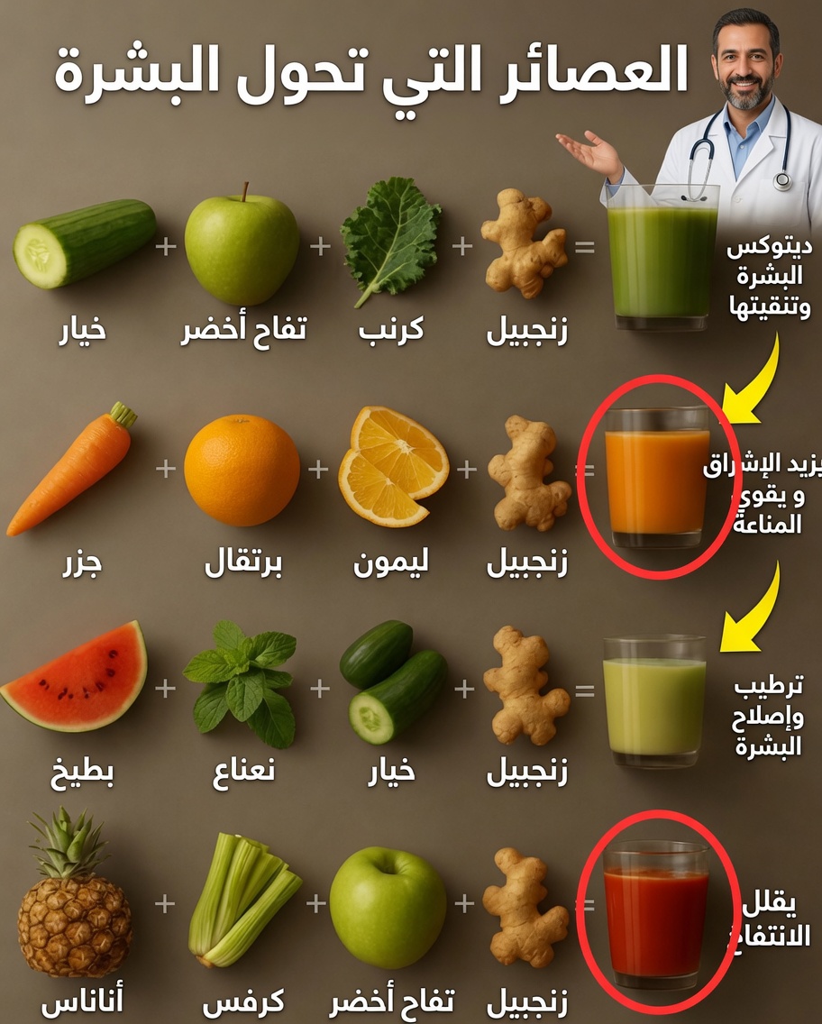 امزج هذه العصائر القوية من أجل العافية اليومية