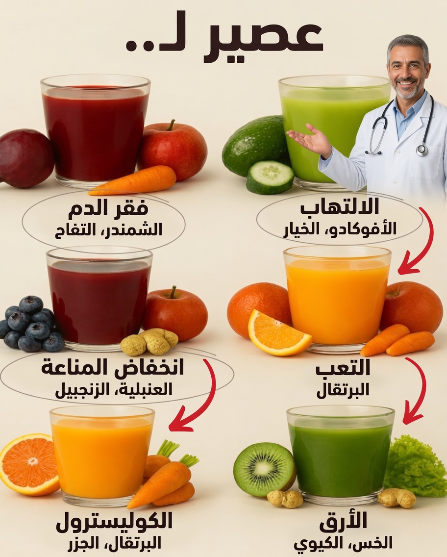 عصائر علاجية لدعم عافيتك اليومية