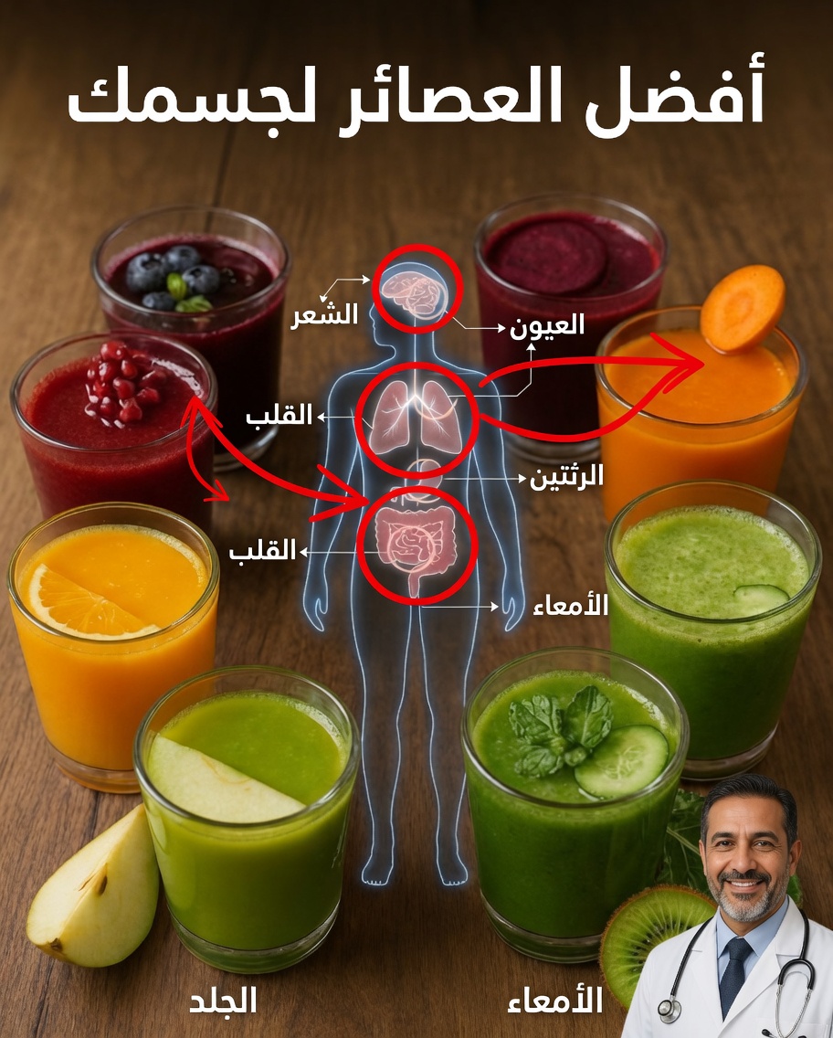 10 أفضل عصائر طبيعية لتقوية كل جزء من جسمك
