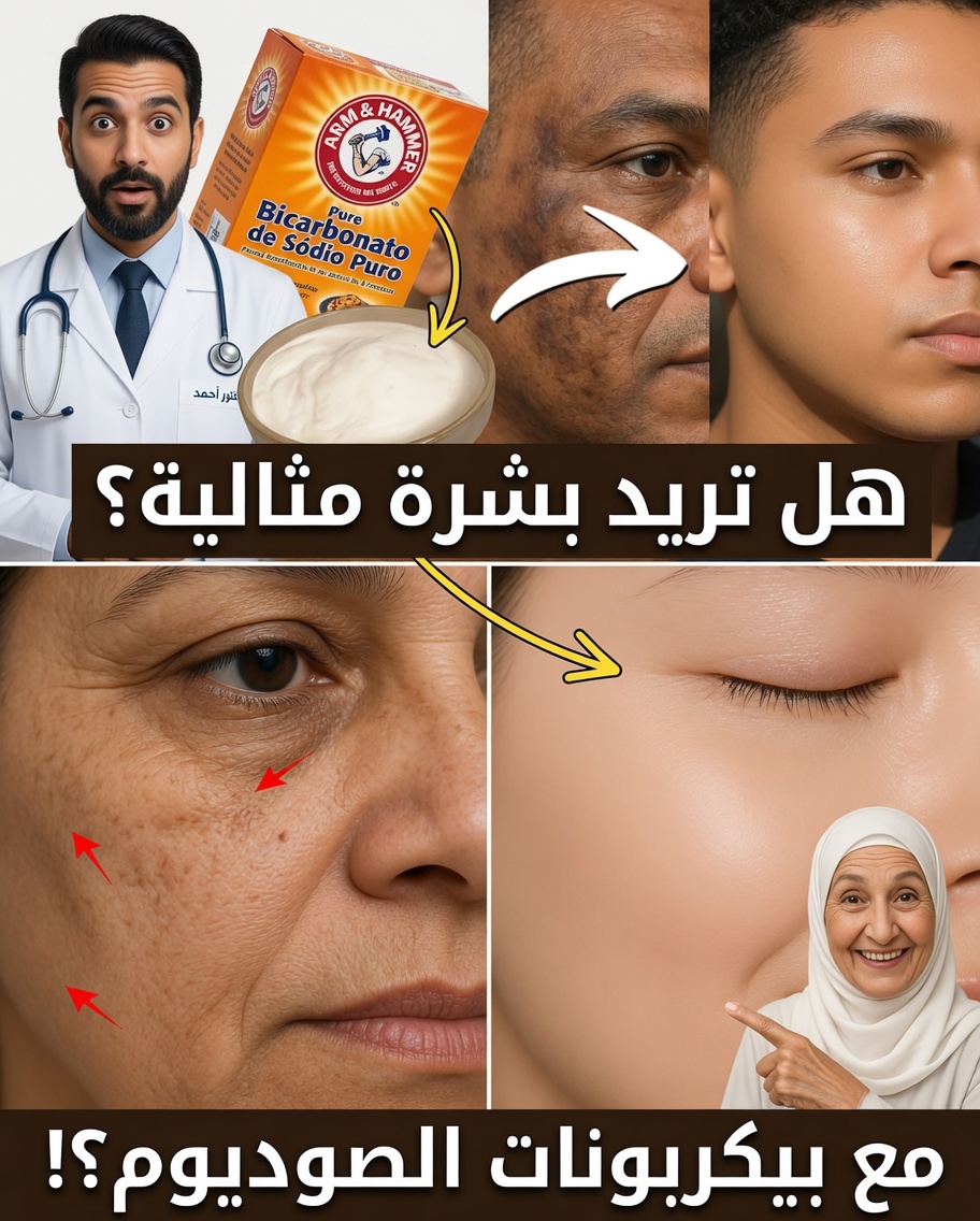 كريم منزلي من بيكربونات الصوديوم للتجاعيد والبقع