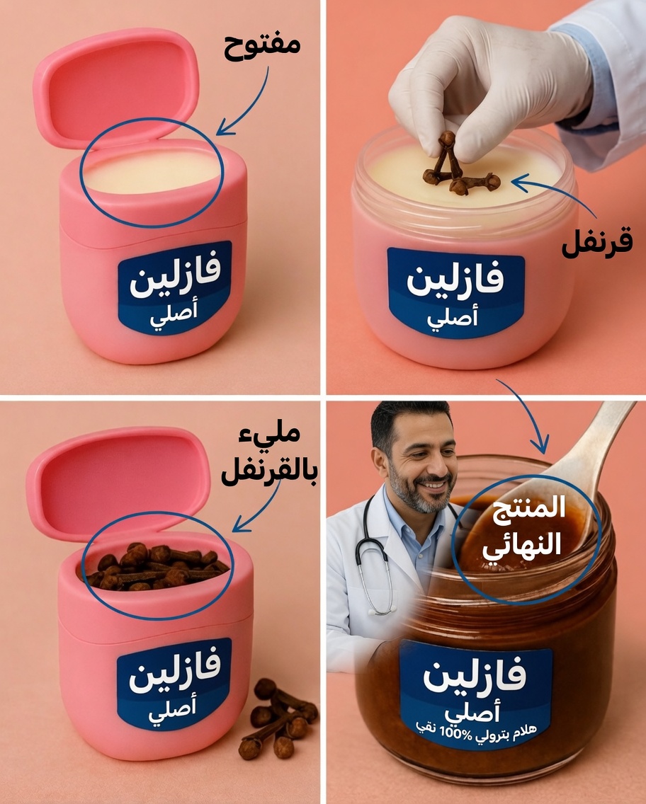 القرنفل والفازلين: السر الطبيعي الجديد للجمال