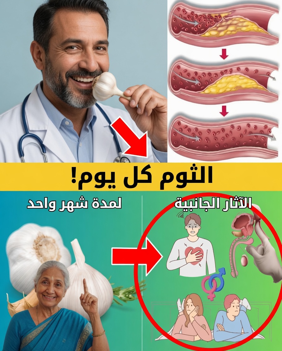 تناول الثوم النيء يوميًا: طريقة طبيعية لدعم صحة القلب وخفض الكوليسترول