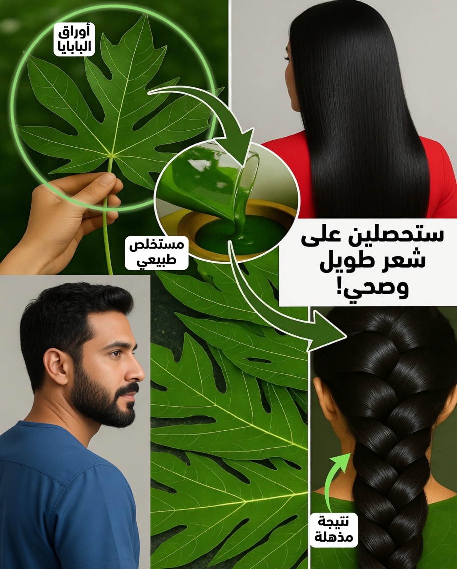 أوراق البابايا: السر الطبيعي الذي يستخدمه كثير من الناس للحصول على شعر أقوى وأكثر لمعانًا