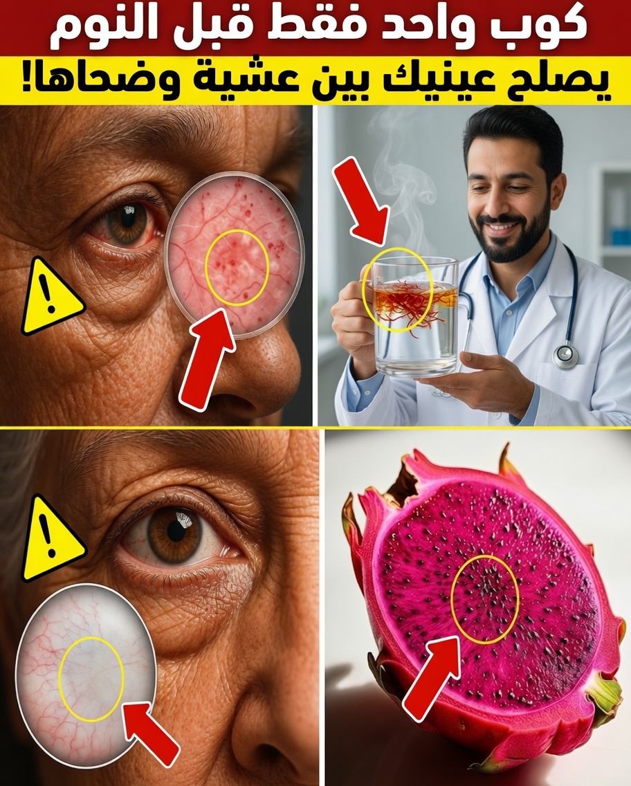 اشرب هذا الإكسير الطبيعي قبل النوم للمساعدة في إصلاح عينيك ودعم رؤية أوضح أثناء نومك