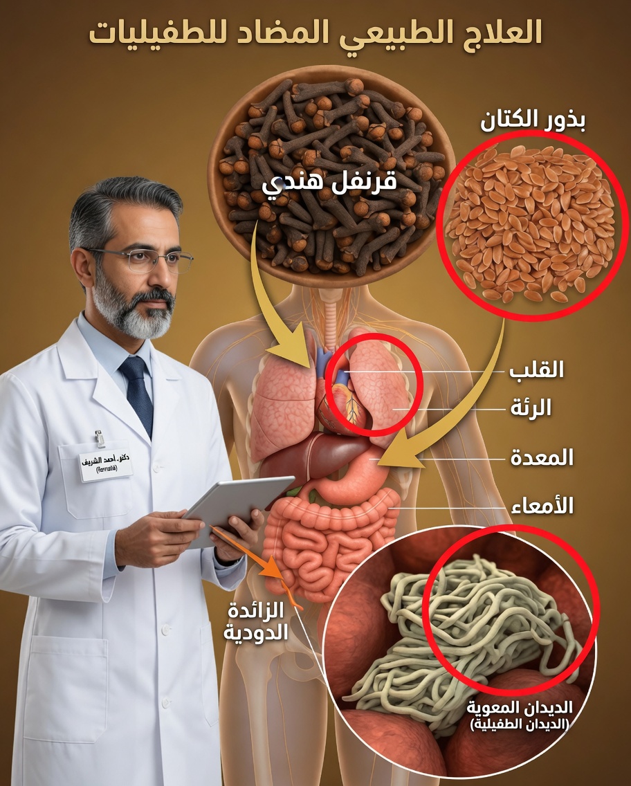 المزيج التقليدي من القرنفل وبذور الكتان الذي قد يساعد في التنظيف الطبيعي من الطفيليات