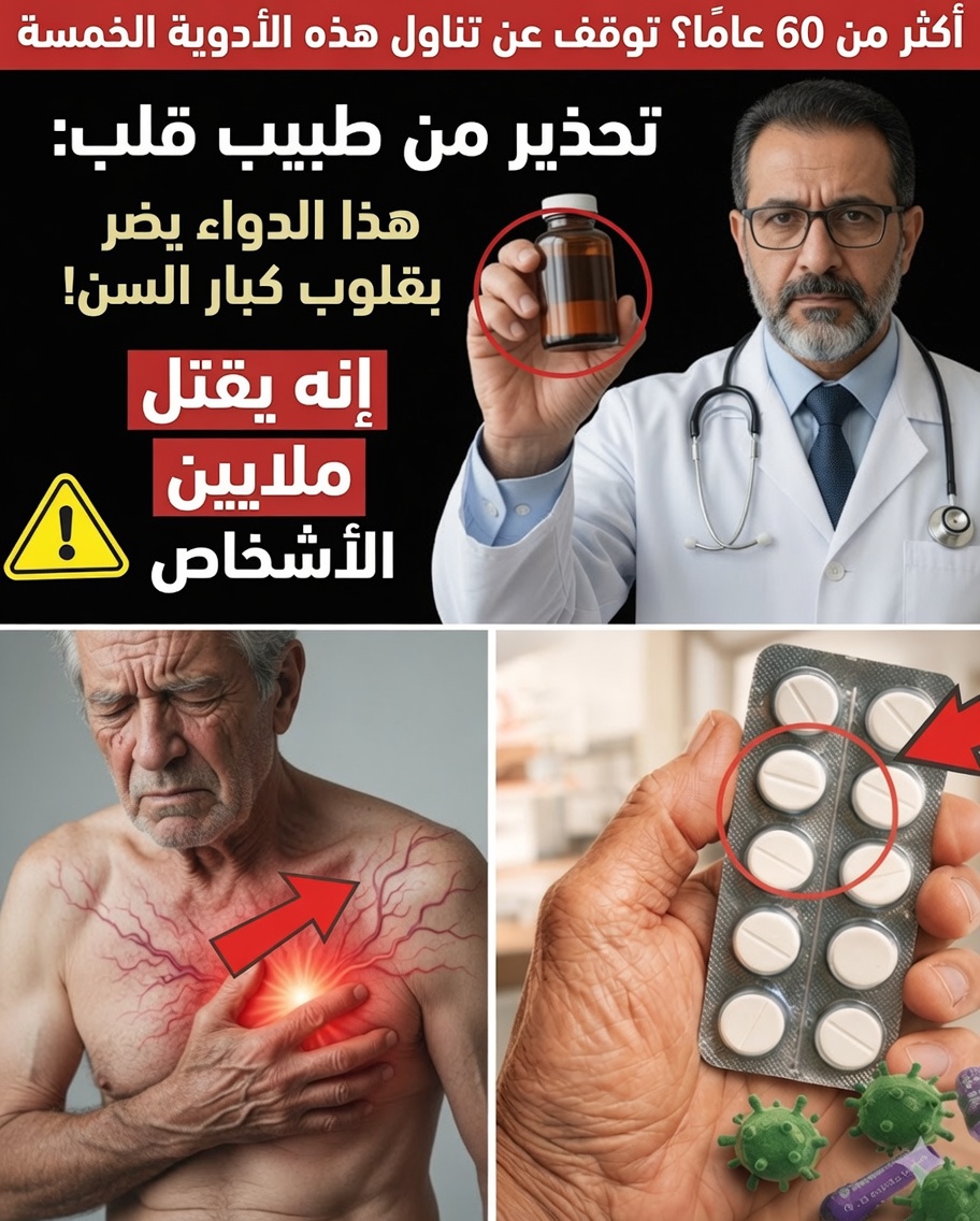 صحة القلب بعد سن الستين: أدوية شائعة يجب مراجعتها مع الطبيب قبل الاستخدام المنتظم