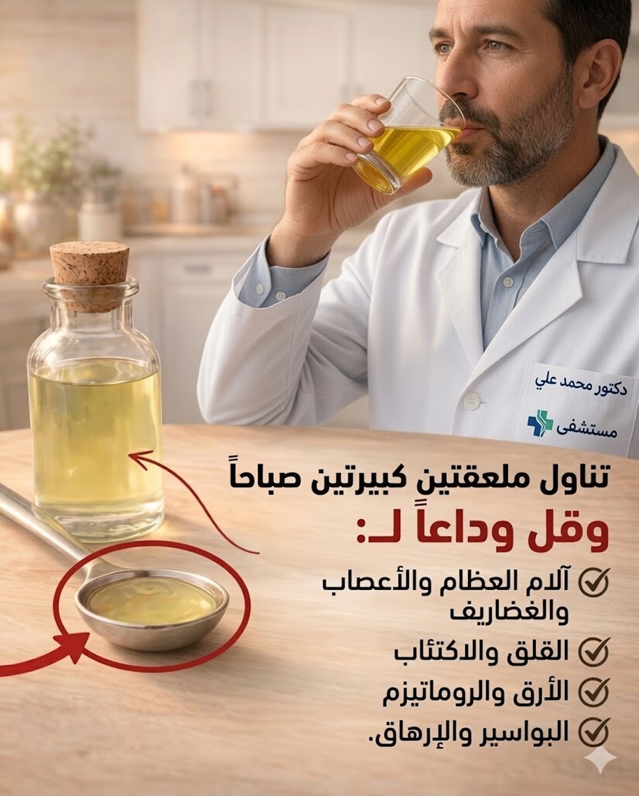 ماذا يحدث عندما تتناول ملعقتين من زيت الزيتون كل صباح كعادة للعافية