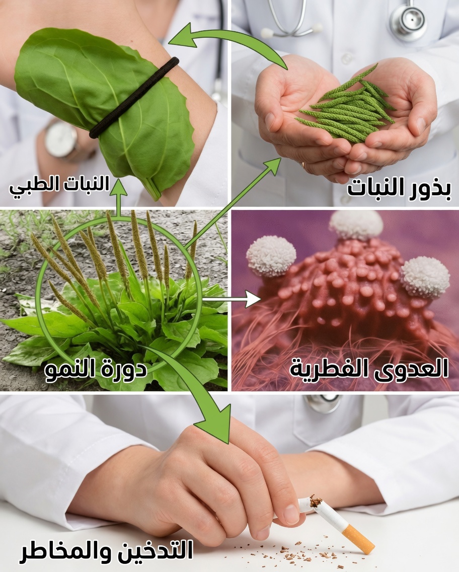 Tanchagem (Plantago major): «عشبة ضارة» لكنها في الحقيقة كنز من كنوز الطبيعة