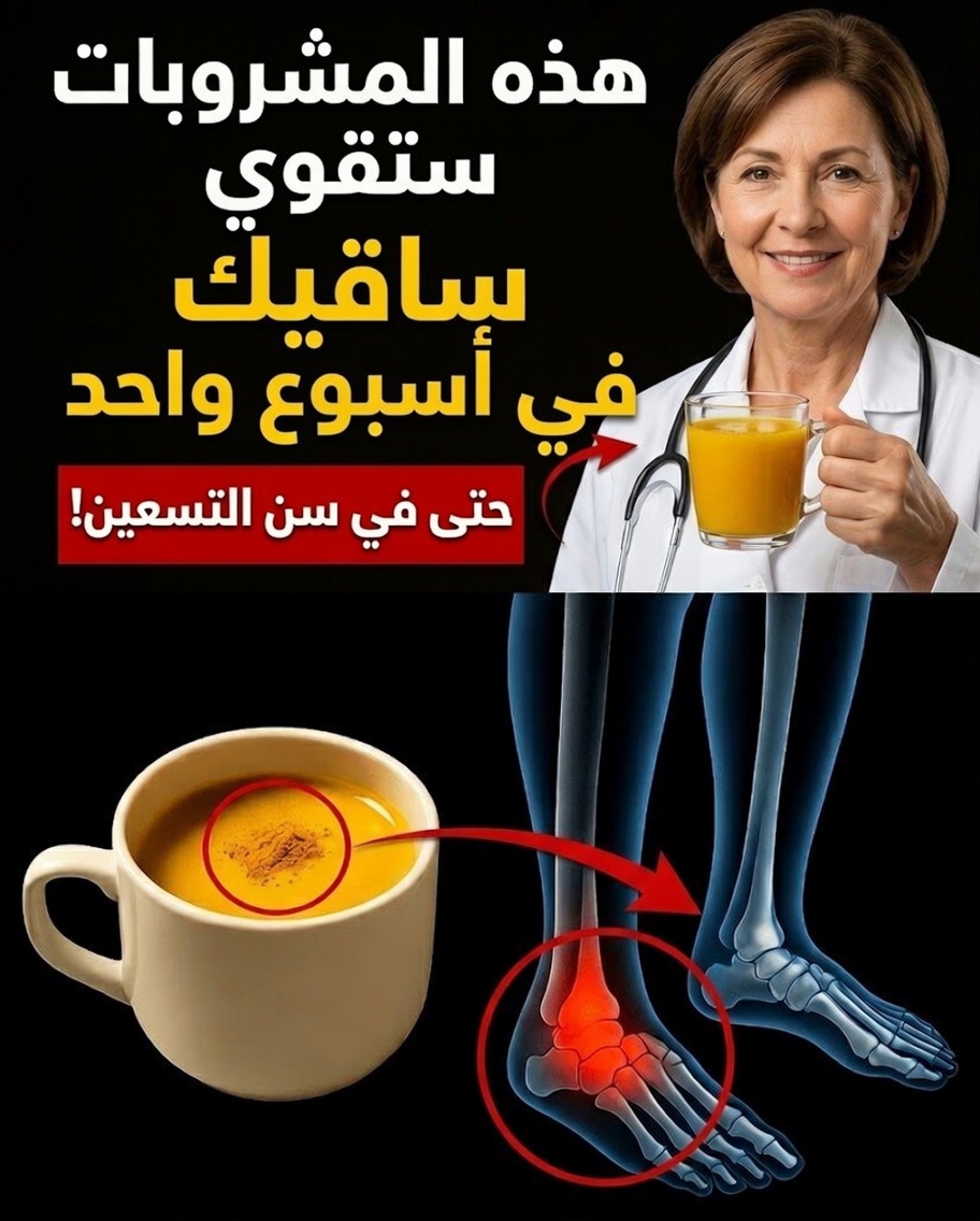 ٣ مشروبات طبيعية مقترحة لتقوية الساقين بعد سن الستين
