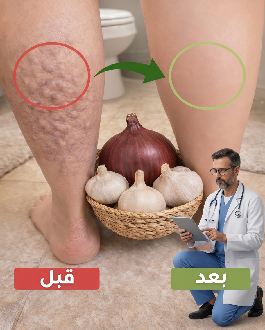 تخلّص من الأوردة المزعجة: سرّ المطبخ بالبصل والثوم والخل