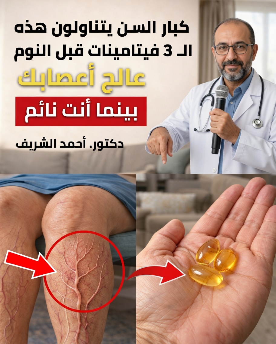 ٣ عناصر غذائية ليلية قد تدعم راحة الساقين وصحة الأعصاب بعد سن الستين