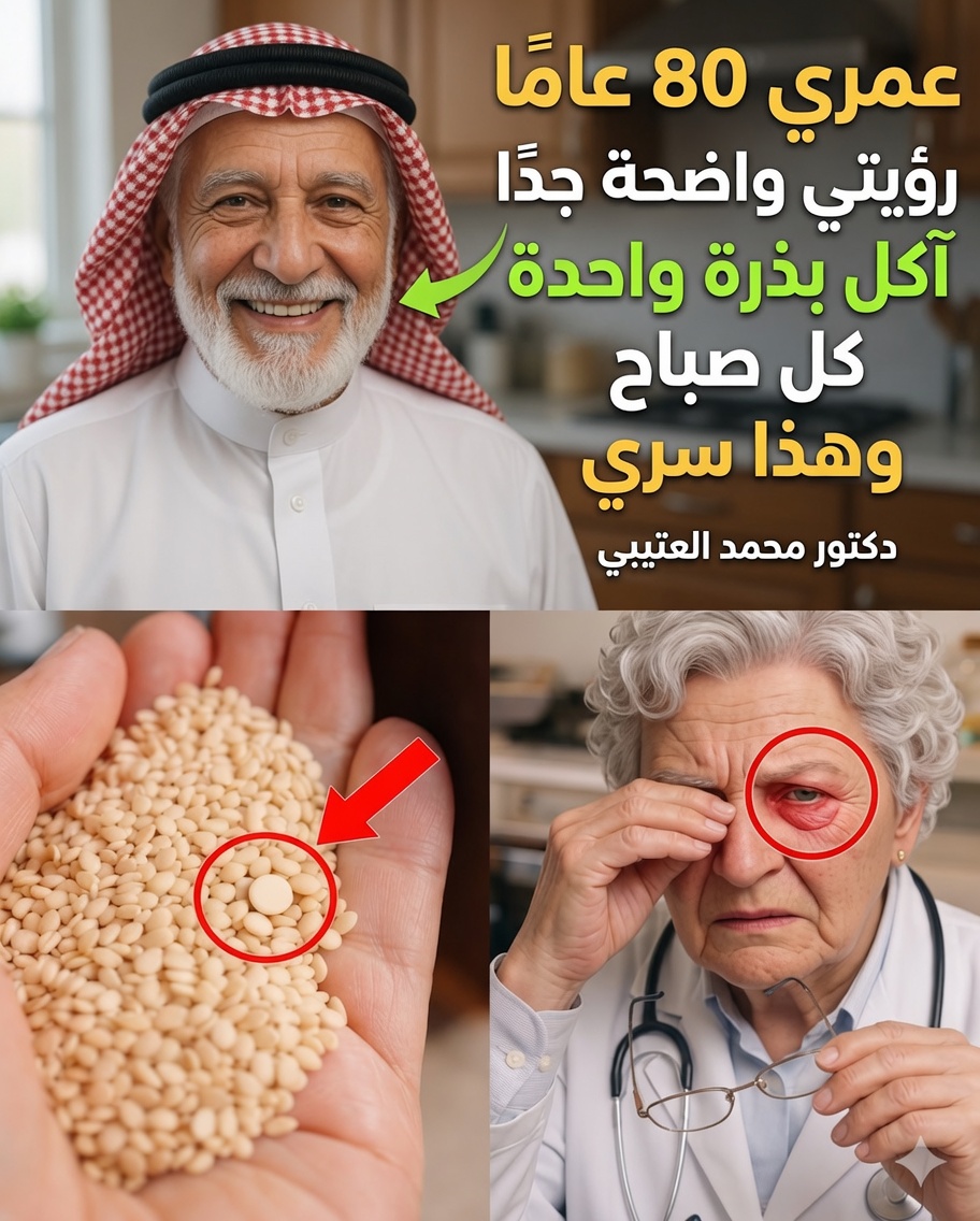 حتى مع تجاوزك التسعين؟ تناول هذه البذور الثلاث كل صباح لتقوية العينين والدماغ (علم حقيقي + طقس يومي بسيط)