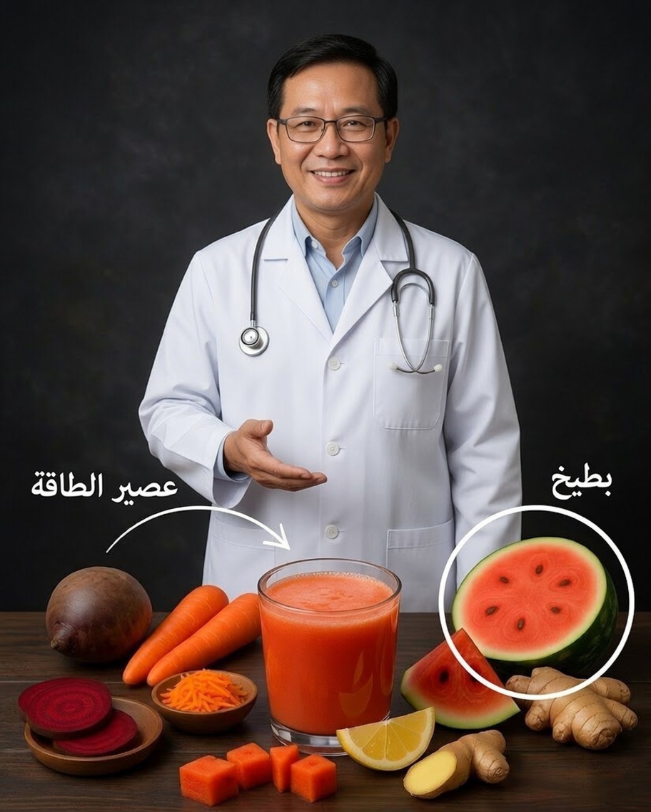 عصير البطيخ والجزر والشمندر والزنجبيل: مشروب ديتوكس طبيعي يعيد الحيوية للجسم