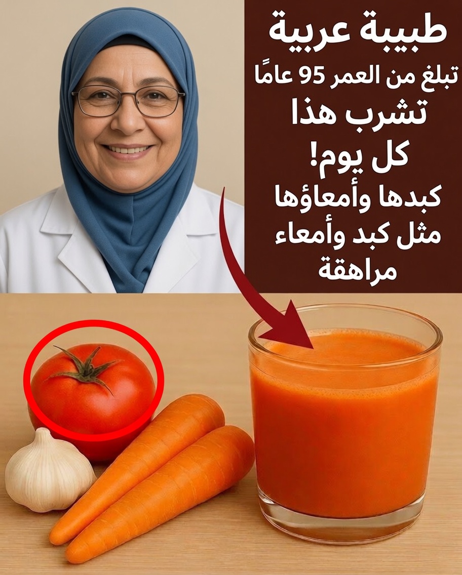الجزر + الطماطم: المشروب القوي لإزالة السموم والطاقة وطول العمر