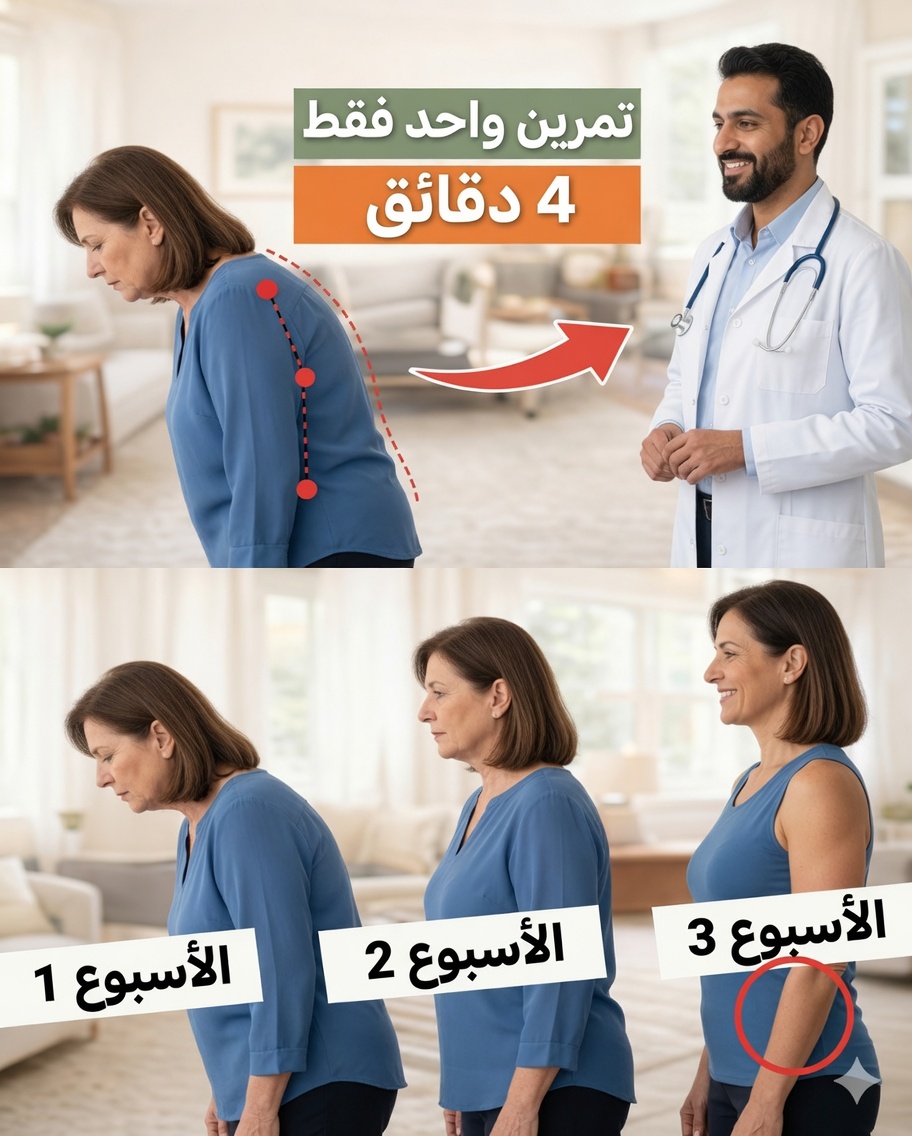 كيفية تحسين وضعية الرأس المتقدمة للأمام بلطف بعد سن الستين – روتين بسيط لمدة 4 دقائق يوميًا