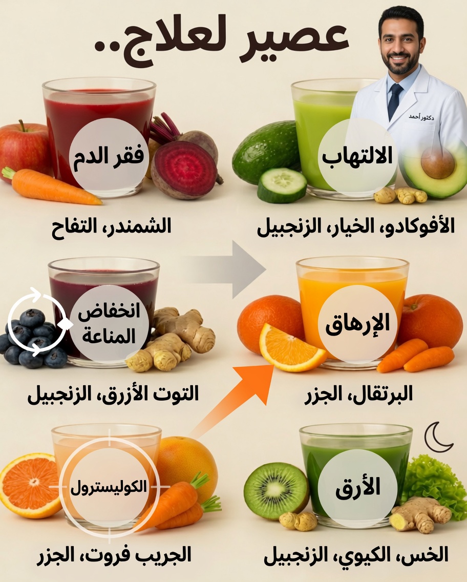 15 عصيراً علاجياً لدعم عافيتك اليومية بشكل طبيعي