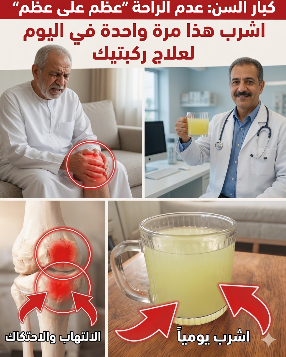 مشروب بسيط يمكن أن يساعد في دعم راحة الركبتين وصحة المفاصل بشكل طبيعي